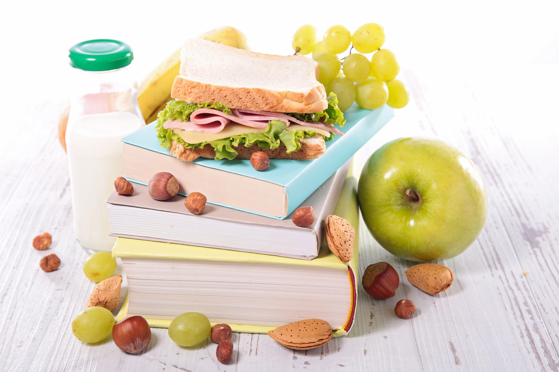 book and healthy food